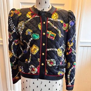 David Molho Paris 
Rue St. Honoré
Vintage silk quilted jacket 
Ooooh La La!